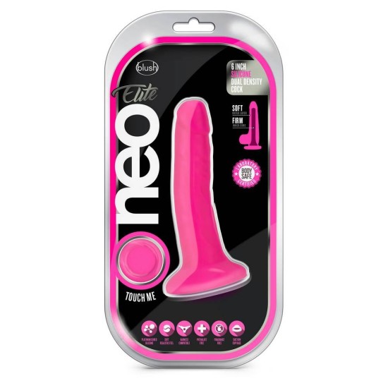 Neo Elite Cock Neon Pink 15cm Sex Toys