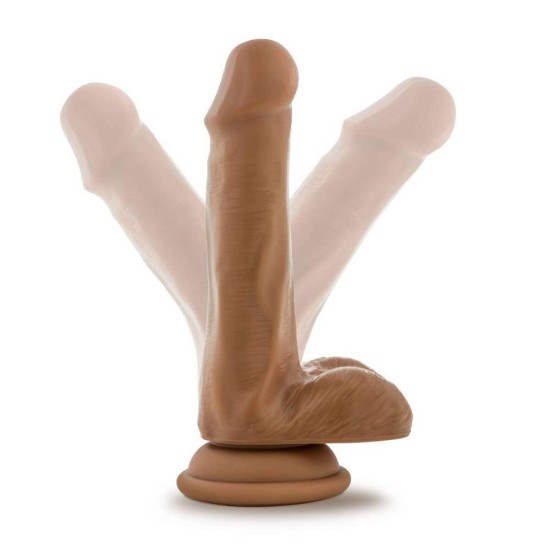 Μαλακό Ευλύγιστο Πέος - Dr Skin Plus Posable Dildo Mocha 16cm Sex Toys 