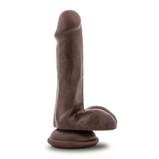 Μαλακό Ευλύγιστο Πέος - Dr Skin Plus Posable Dildo Chocolate 16cm Sex Toys 