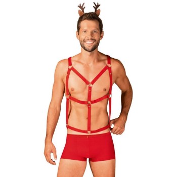 Σέξι Χριστουγεννιάτικη Στολή - Obsessive Mr Reindy Sexy Set Red