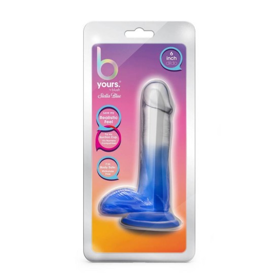 Ρεαλιστικό Πέος Με Διχρωμία - B Yours Stella Blue Dildo 16cm Sex Toys 