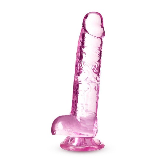 Διάφανο Ρεαλιστικό Πέος - Naturally Yours Crystalline Dildo Rose 19cm Sex Toys 