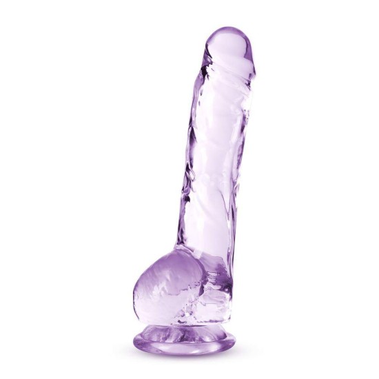 Διάφανο Ρεαλιστικό Πέος - Naturally Yours Crystalline Dildo Amethyst 20cm Sex Toys 