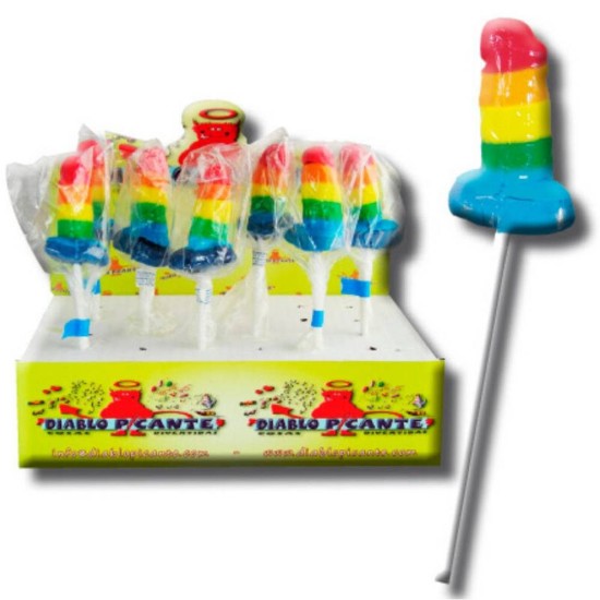 Γλειφιτζούρι Ζελεδάκι Πέος - Pride Gummy Lollipop Penis 1pc Sexy Δώρα 