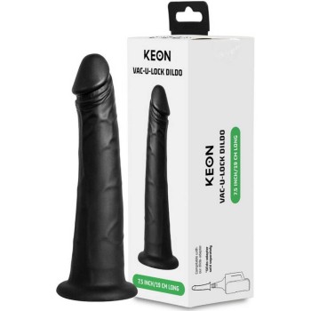 Ομοίωμα Πέους Για Μηχάνημα Σεξ – Keon Vacuum Lock Dildo Black 19cm