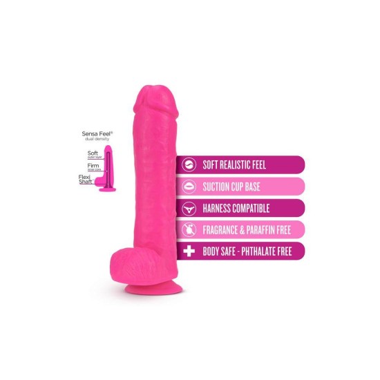 Μεγάλο Ομοίωμα Πέους - Neo Dual Density Big Dildo Pink 28cm Sex Toys 