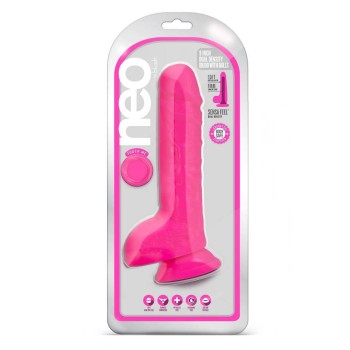 Neo Dual Density Soft Dildo Pink 23cm