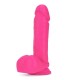 Μαλακό Και Εύκαμπτο Πέος - Dual Density Dildo With Balls Pink 20cm Sex Toys 