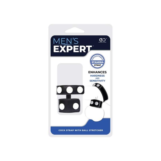 Men's Expert Cock Strap With Ball Stretcher Sex Toys