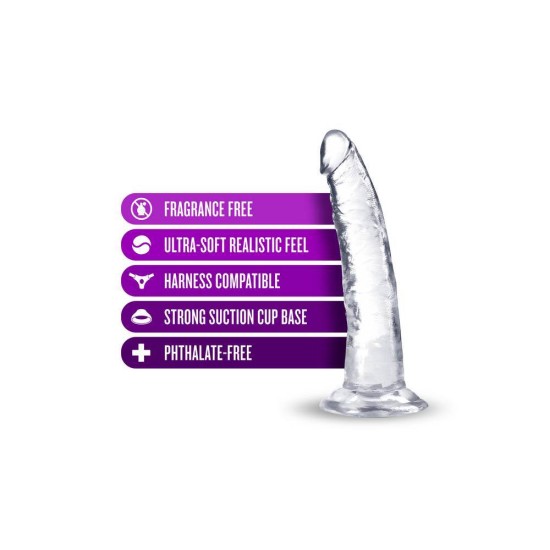 B Yours Plus Lust N' Thrust Dildo Clear Sex Toys