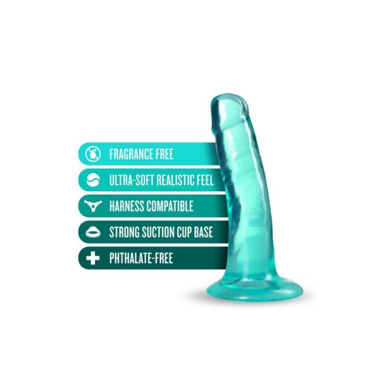 B Yours Plus Hard N' Happy Dildo Teal Sex Toys