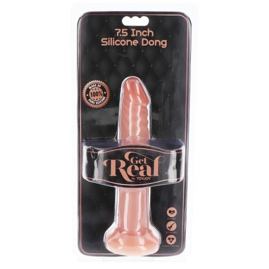 Get Real Silicone Realistic Dong Beige 19cm Sex Toys