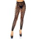 Δαντελωτό Καλσόν Με Ανοίγματα - Footless Leopard Lace Crotchless Tights 7812 Ερωτικά Εσώρουχα 