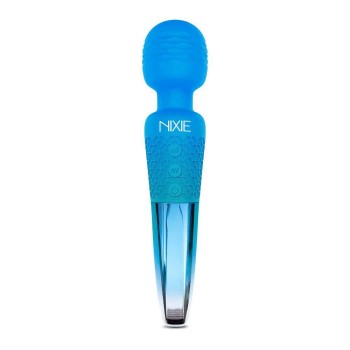 Rechargeable Ombre Wand Massager Metallic Blue