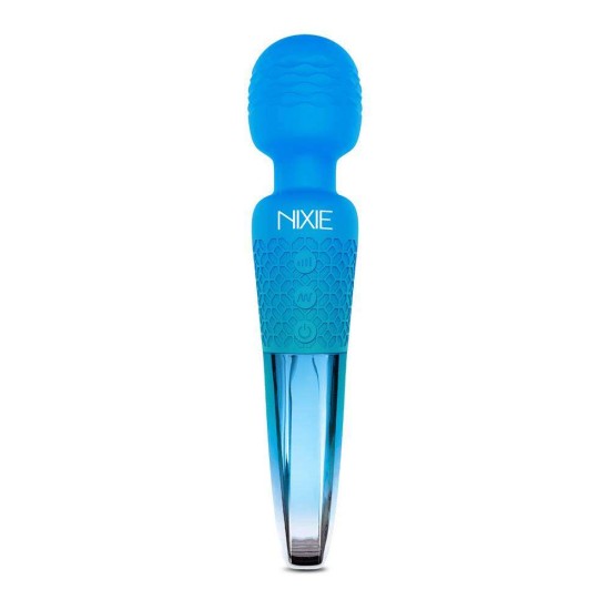 Rechargeable Ombre Wand Massager Metallic Blue Sex Toys