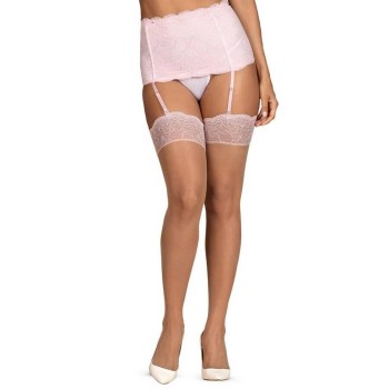 Σέξι Κάλτσες Με Δαντέλα - Obsessive Girlly Stockings Pink
