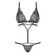 Obsessive Mixty Lace Teddy Black Erotic Lingerie 