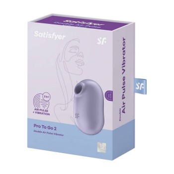 Pro To Go 2 Air Pulse Stimulator And Vibration Lilac