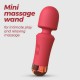 Crushious Wanda Mini Rechargeable Wand Massager Red Sex Toys