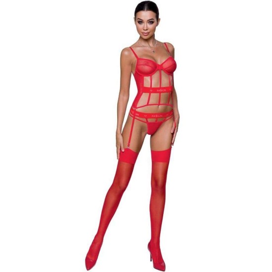 Passion Kyouka Corset With Garters Red Erotic Lingerie 
