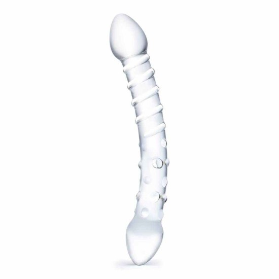 Διπλό Γυάλινο Ομοίωμα - Glas Double Trouble Glass Dildo 25cm Sex Toys 