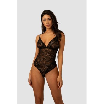 Besired Stacey Lace Bodysuit Black