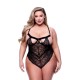 Baci Sexy Strappy Lace Teddy Black Erotic Lingerie 