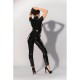 Datex Catsuit With Zipper On Bust Black Erotic Lingerie 