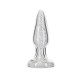 Fancy Luxurious Glass Anal Plug With Vibrating Bullet Sex Toys