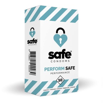 Προφυλακτικά Καθυστέρησης - Safe Condoms Perform Safe Performance 10pcs
