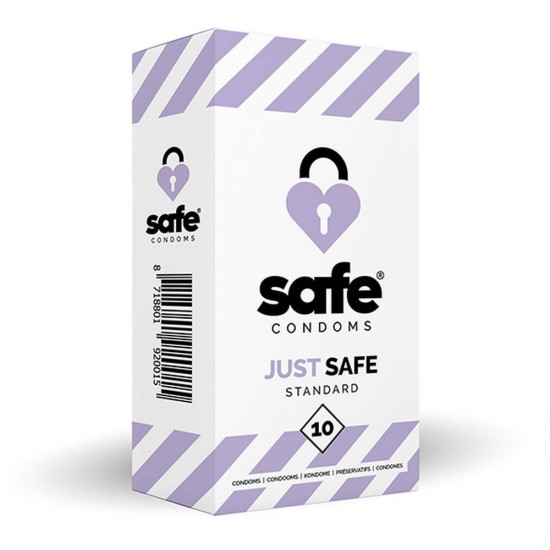 Κανονικά Προφυλακτικά - Safe Condoms Just Safe Standard 10pcs Sex & Ομορφιά 