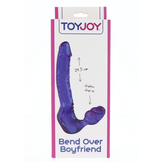 Διπλό Ομοίωμα Για Pegging - Bend Over Boyfriend Double Dildo Purple Sex Toys 
