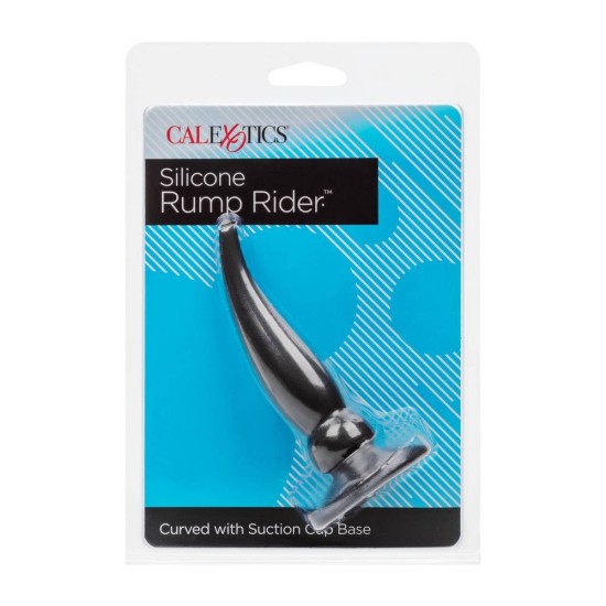 Silicone Rump Rider Butt Plug Black Sex Toys