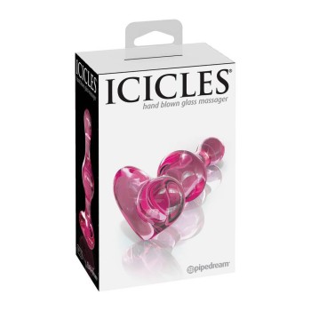Γυάλινη Πρωκτική Σφήνα - Icicles No.75 Glass Butt Plug Pink