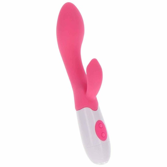 Rabbit Δονητής Σιλικόνης - Toyjoy Funky Lover Rabbit Vibrator Pink Sex Toys 