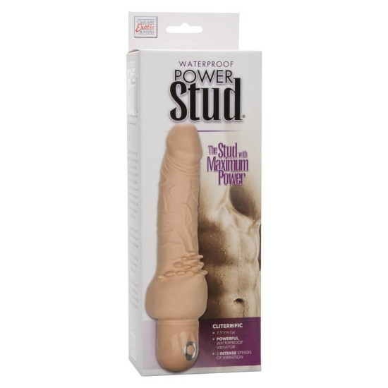 Power Stud Cliterrific Vibrator Beige Sex Toys