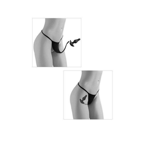 Crotchless Love Garter With Hookup Butt Plug Fetish Toys 