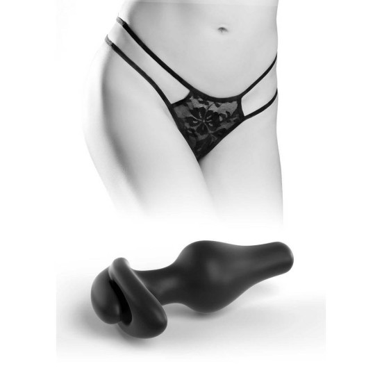Crotchless Pleasure Pearls With Hookup Butt Plug Fetish Toys 