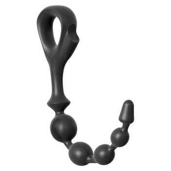 Πρωκτικές Μπίλιες Σιλικόνης - Pipedream EZ Grip Silicone Anal Beads Black