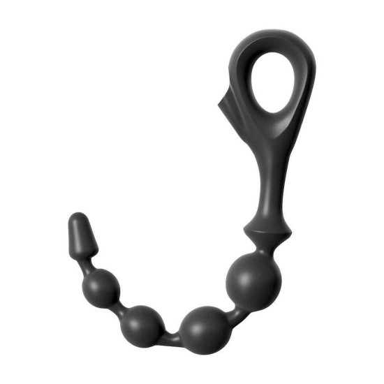 Πρωκτικές Μπίλιες Σιλικόνης - Pipedream EZ Grip Silicone Anal Beads Black Sex Toys 
