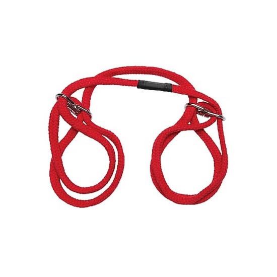 Χειροπέδες/Ποδοπέδες – Japanese Style Bondage Cotton Cuffs Red Fetish Toys 