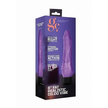 Ρεαλιστικός Δονητής - GC Fat Realistic Dildo Vibe Purple 20cm