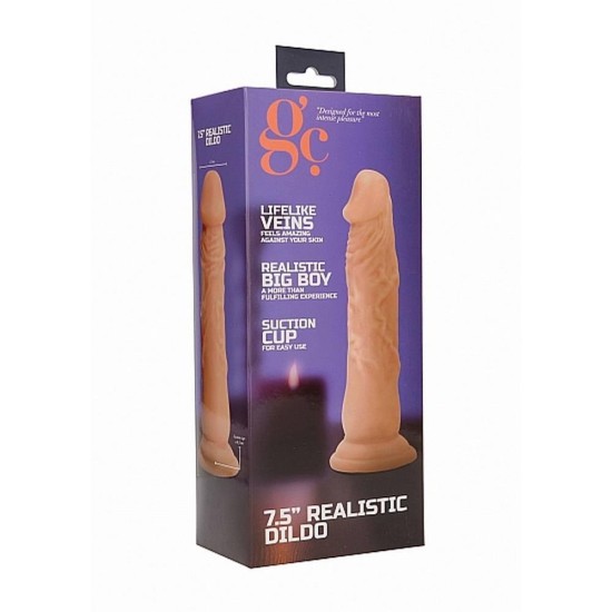 Ρεαλιστικό Πέος Με Βεντούζα - GC Realistic Dildo Big Boy Beige 19cm Sex Toys 