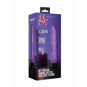 Ρεαλιστικός Δονητής - GC Thin Realistic Dildo Vibe Purple