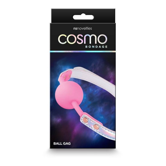 Φίμωτρο Με Μπάλα Σιλικόνης - Cosmo Bondage Ball Gag Pink Fetish Toys 