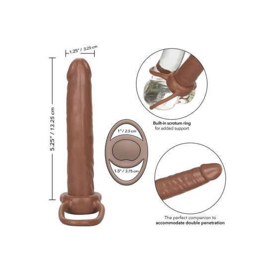 Ομοίωμα Για Διπλή Διείσδυση – Calexotics Accomodator Dual Penetrator Brown Sex Toys 