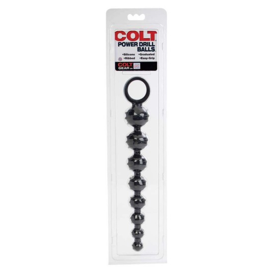 Μεγάλες Πρωκτικές Μπίλιες - Colt Power Drill Balls Black Sex Toys 