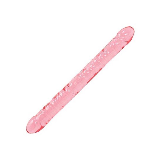 Διπλό Ομοίωμα Πέους - Crystal Jellies Double Dong Pink 45cm Sex Toys 