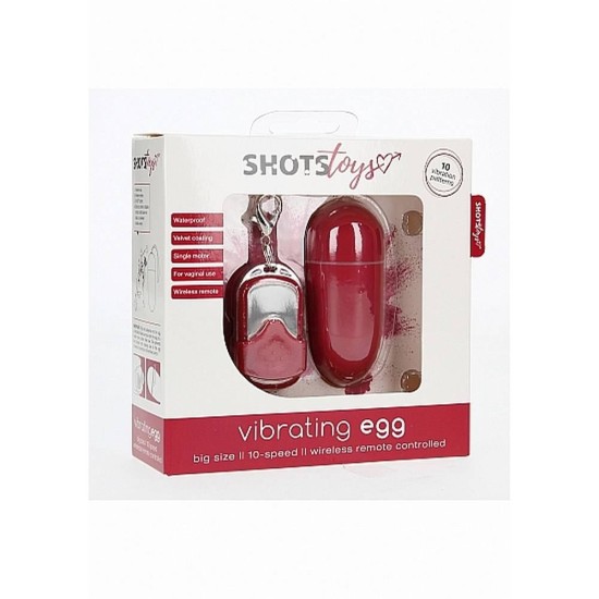 Remote Control Vibrating Egg Large Red Sex Toys