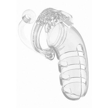 Mancage 12 Chastity Cage With Plug Transparent